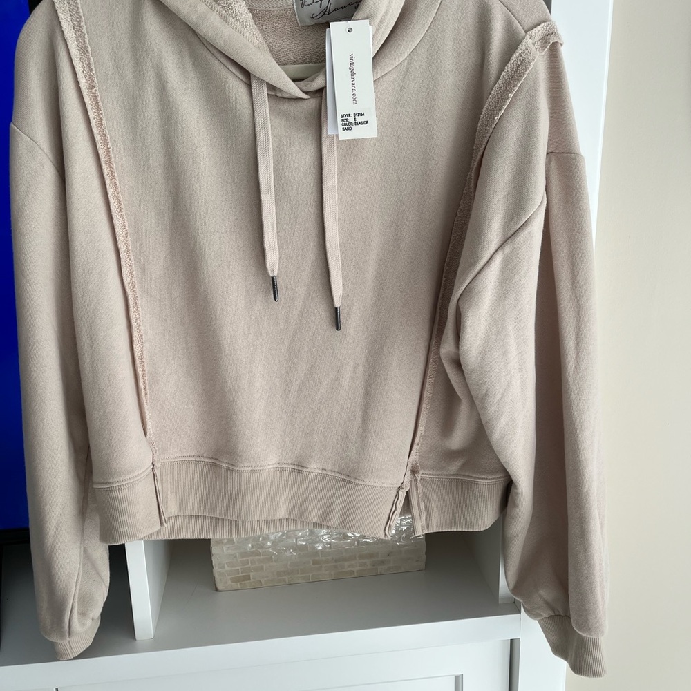 Vintage Havana Light Beige Hoodie